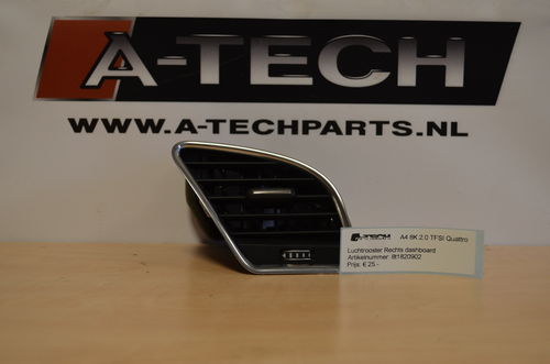 Luchtrooster dashboard rechts A4 8K A5 8T 8t1820902
